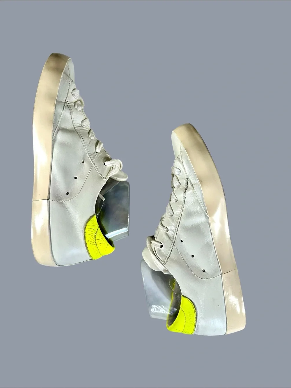 Philippe Model Paris Women’s Leather Gum Sole Sneakers